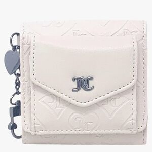 Juicy Couture Womens Colorful Love Mini Envelope Flap Wallet With Keyring NEW.